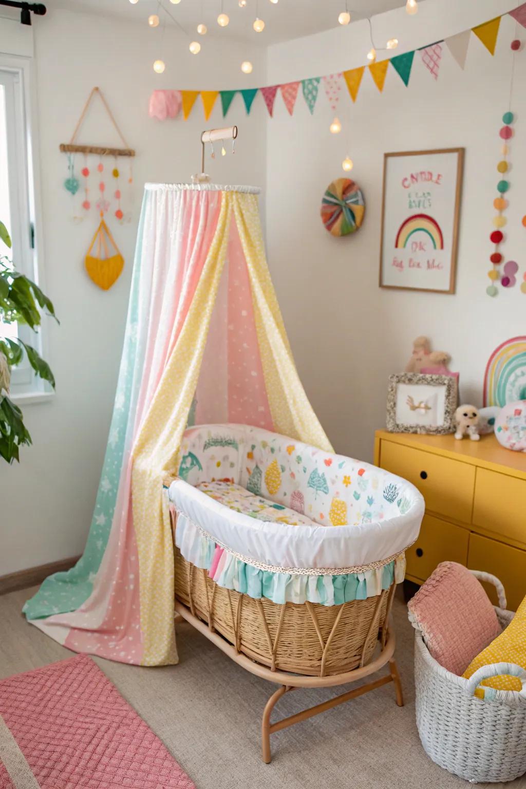 Reimagine your nursery's theme with adaptable bassinet covers.