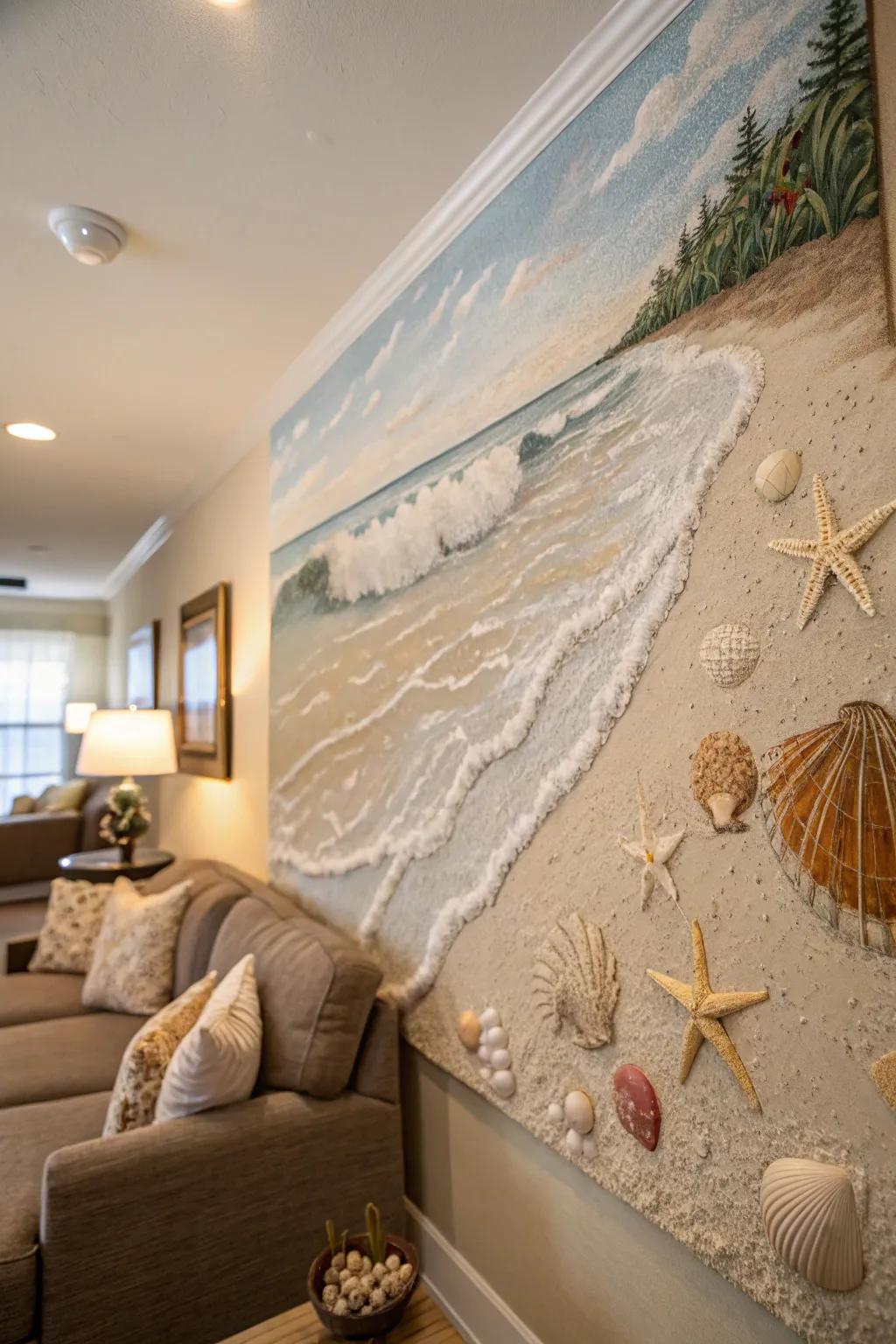 Elevate your seaside art through elaborate brushwork for a tailored accent.