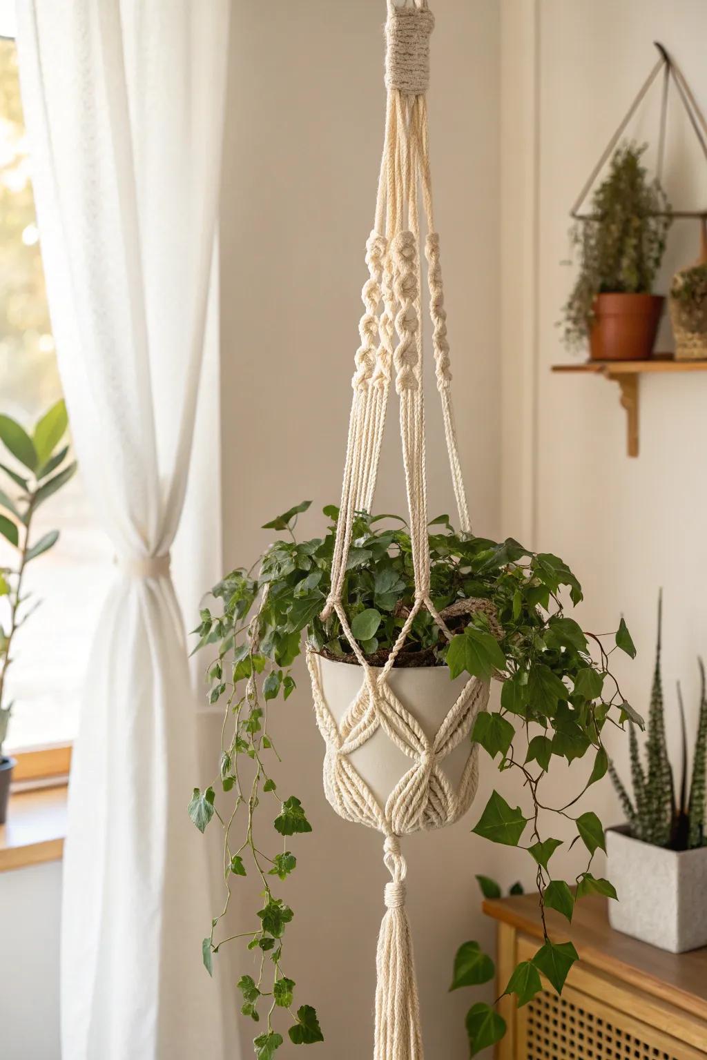 Elevate your verdure using the timeless charm of knotted vegetation holders. Embrace plainness and flair.