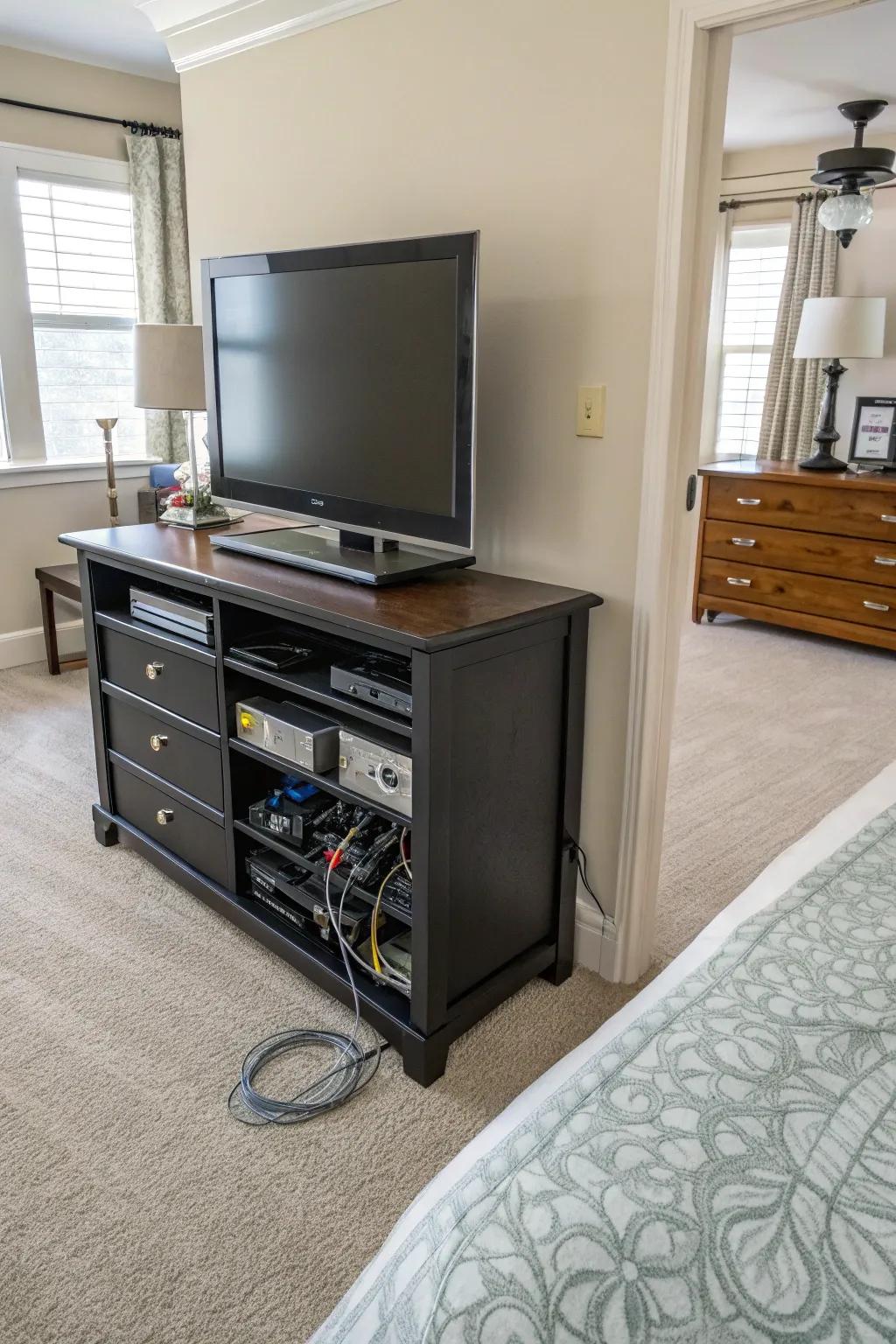 Wire management keeps your space clutter-free.