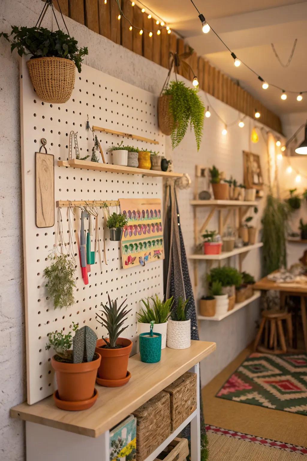 Holed boards put forth versatile and adaptable storing solutions.