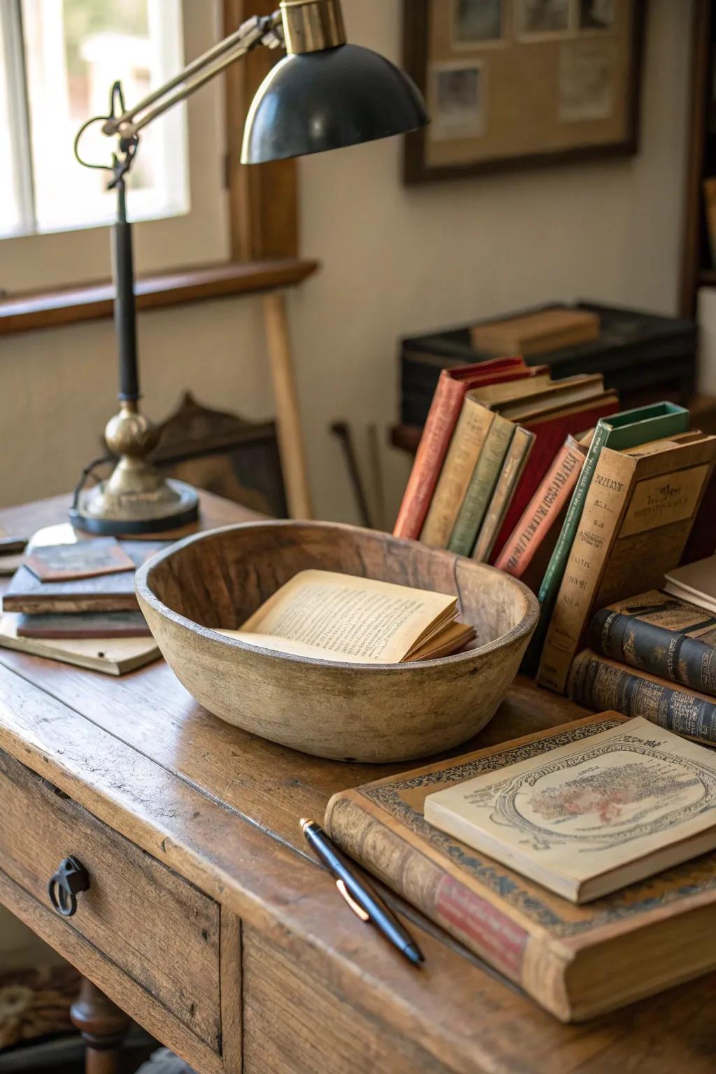 Literary grace conveyed through classic volumes