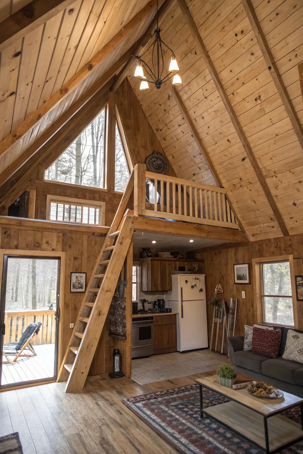 Unique features add character to cabin designs.