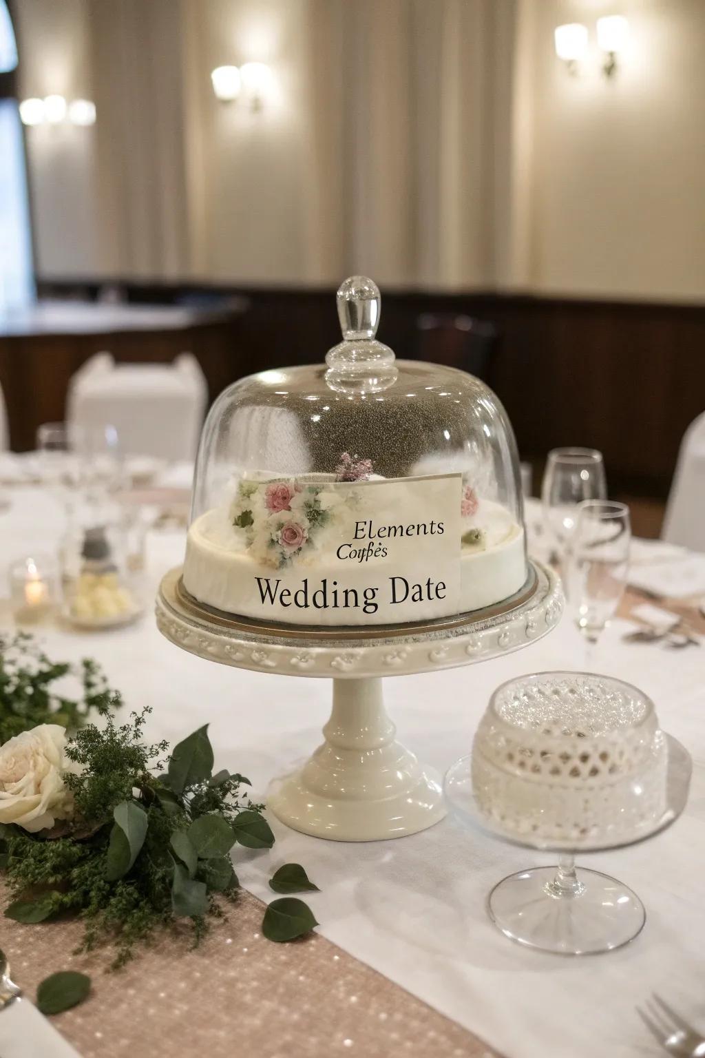 Customize your dome décor to suit significant events through personalized details.