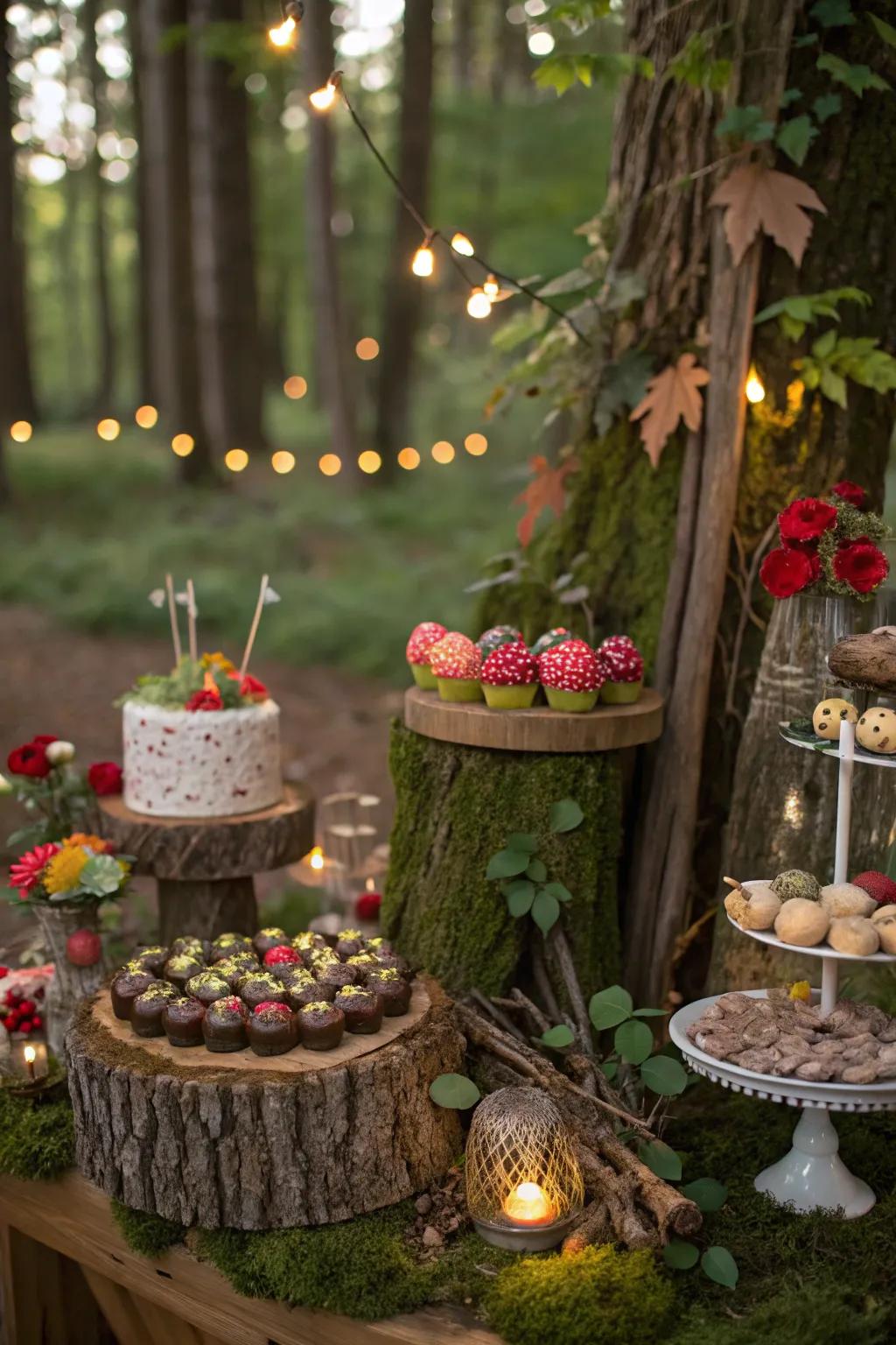 An enchanting sweets area that brings the enchantment of a storybook forest to life.