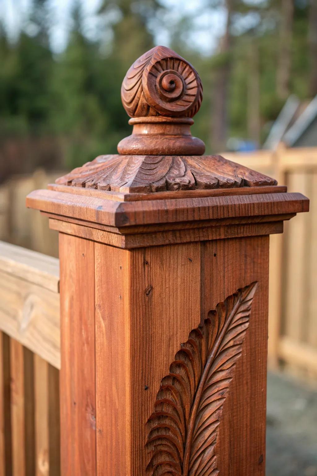 Elevate your surround with a hint of artistry: handcrafted ornamental uppers on timber supports.