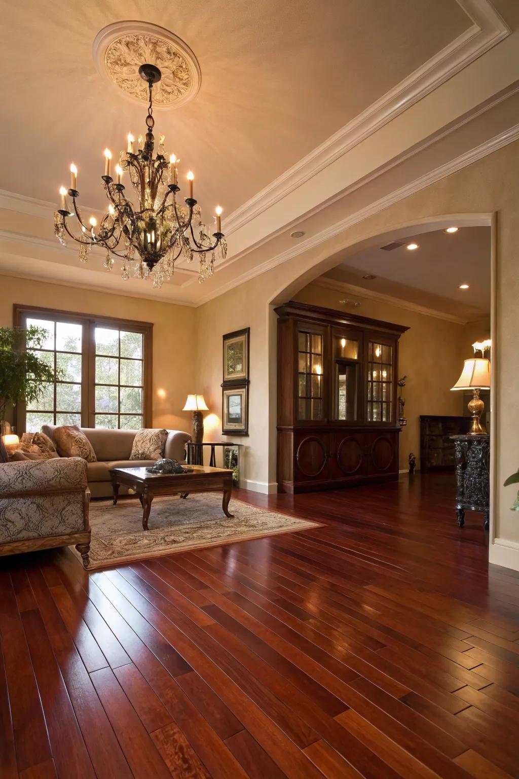 Refined lighting introduces beauty and ambiance.