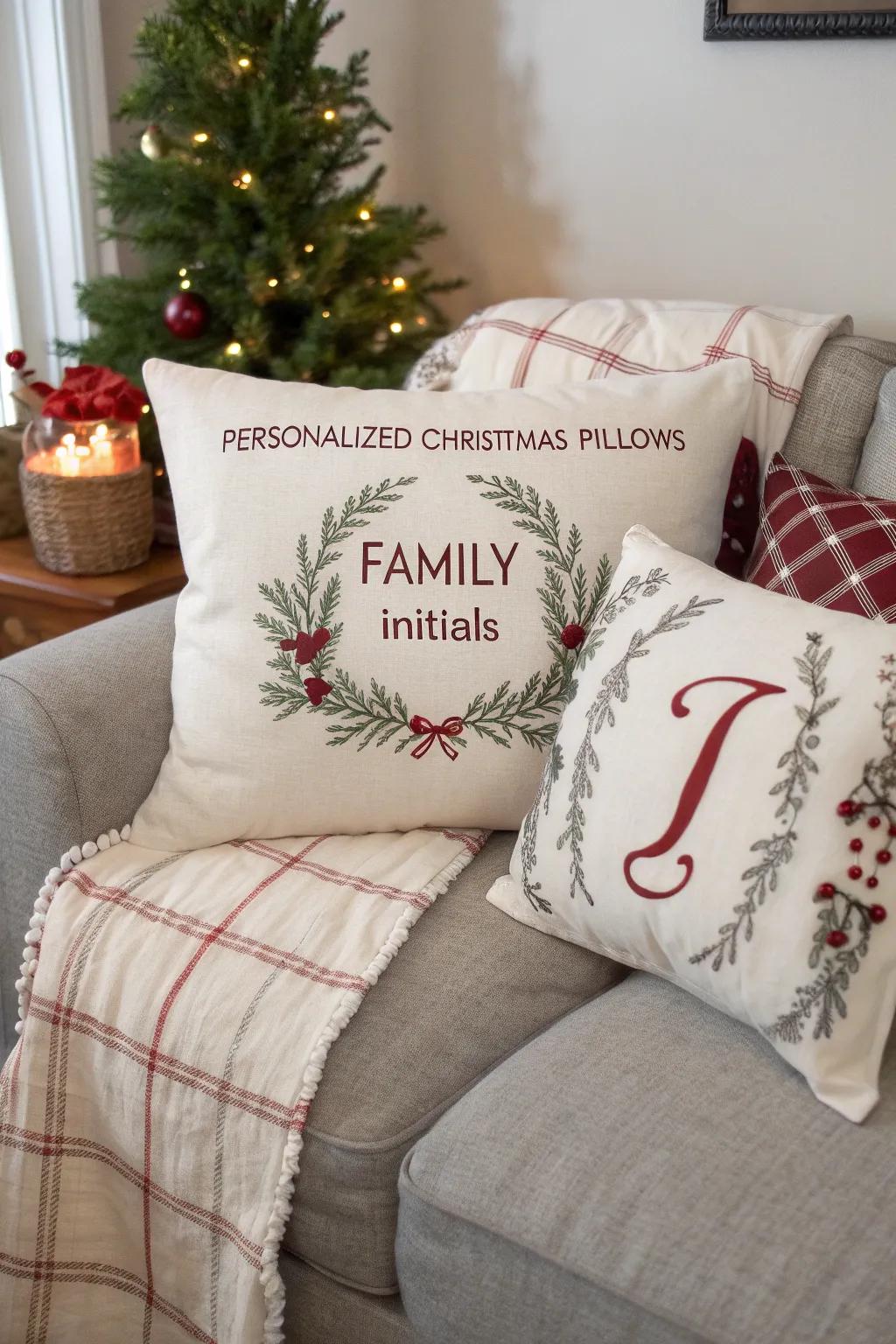 Individualized cushions contributing a distinctive familial nuance.