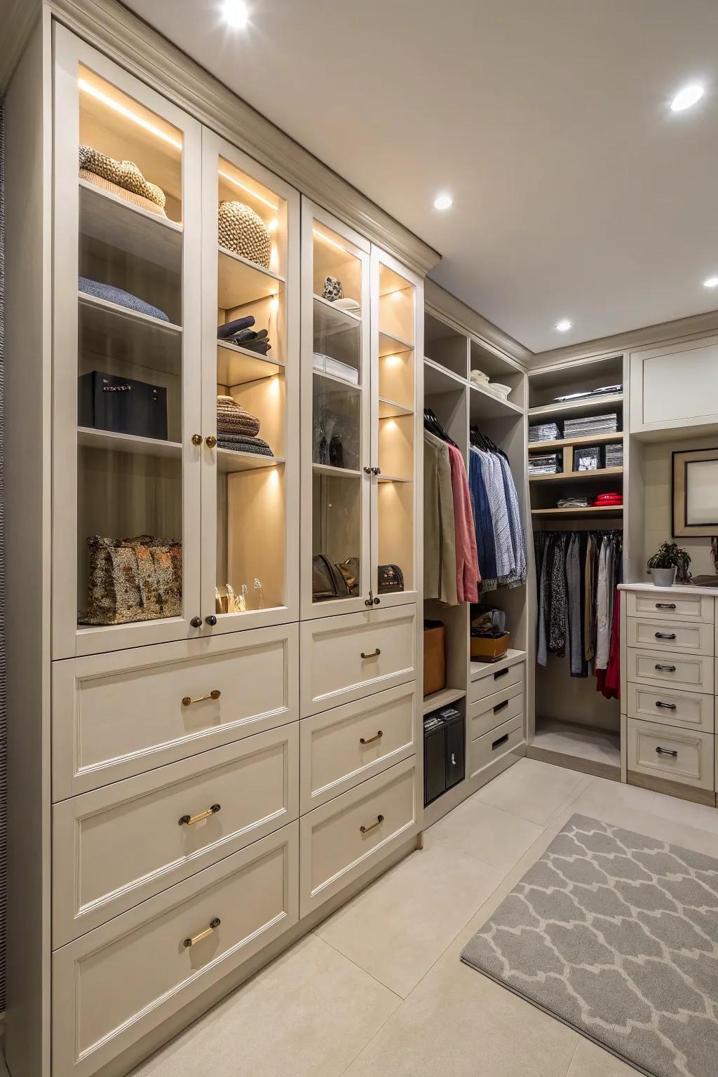 A mix of open and closed storage delivering flexibility.