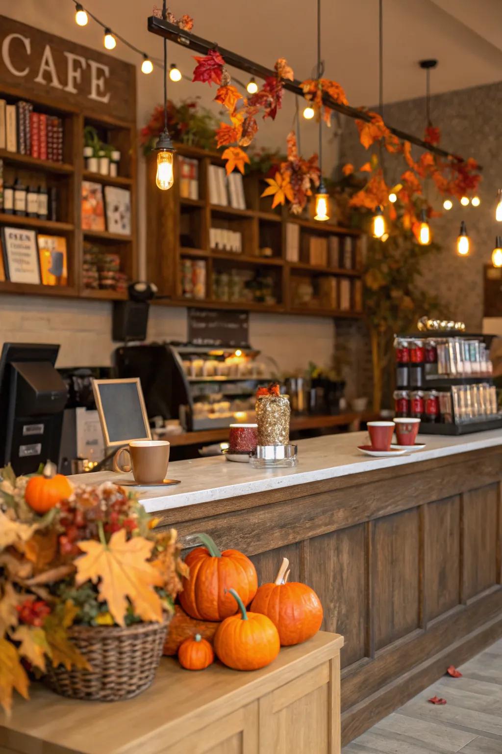 Seasonal touches keep your coffee station feeling current.