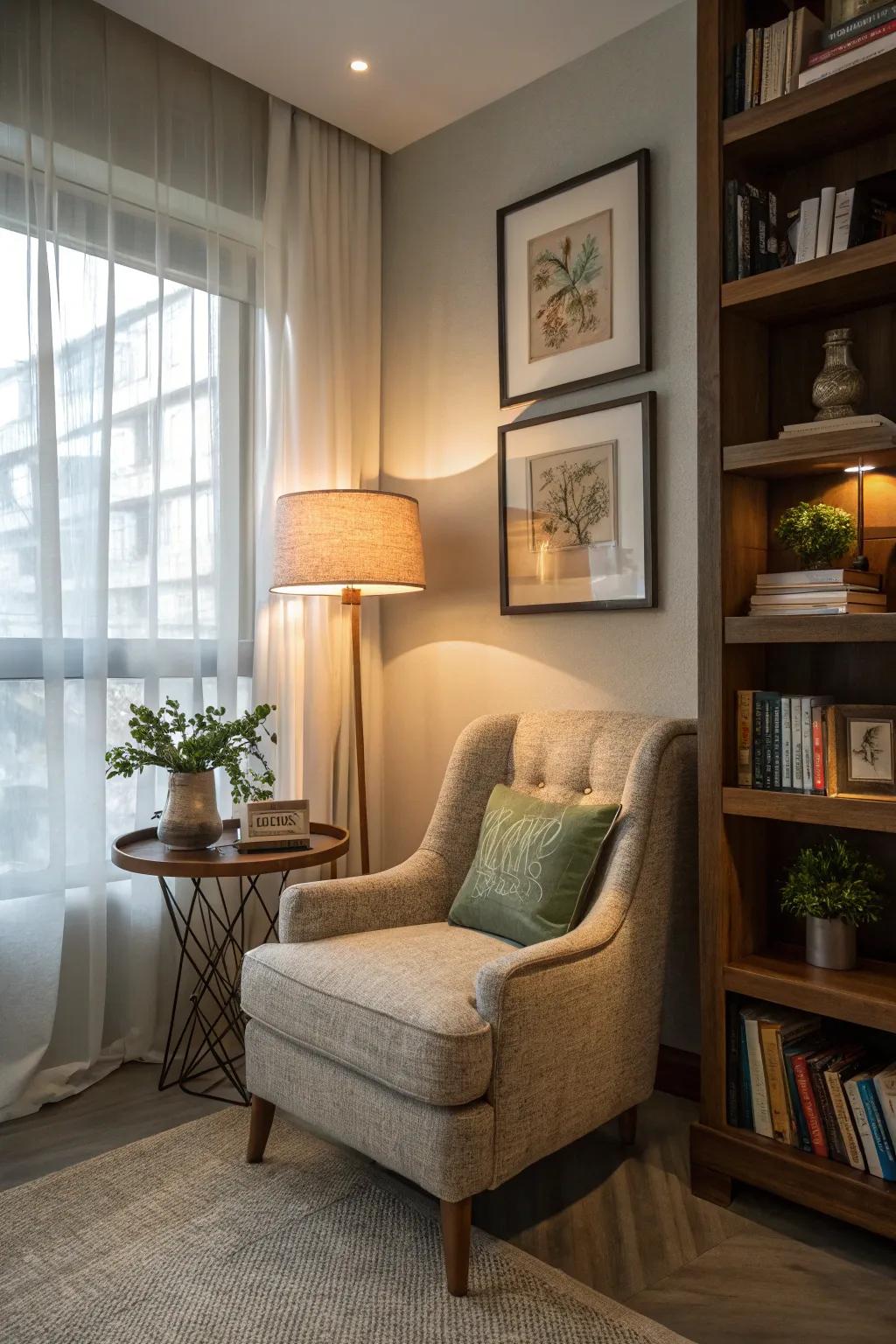 A cozy corner perfect for relaxation