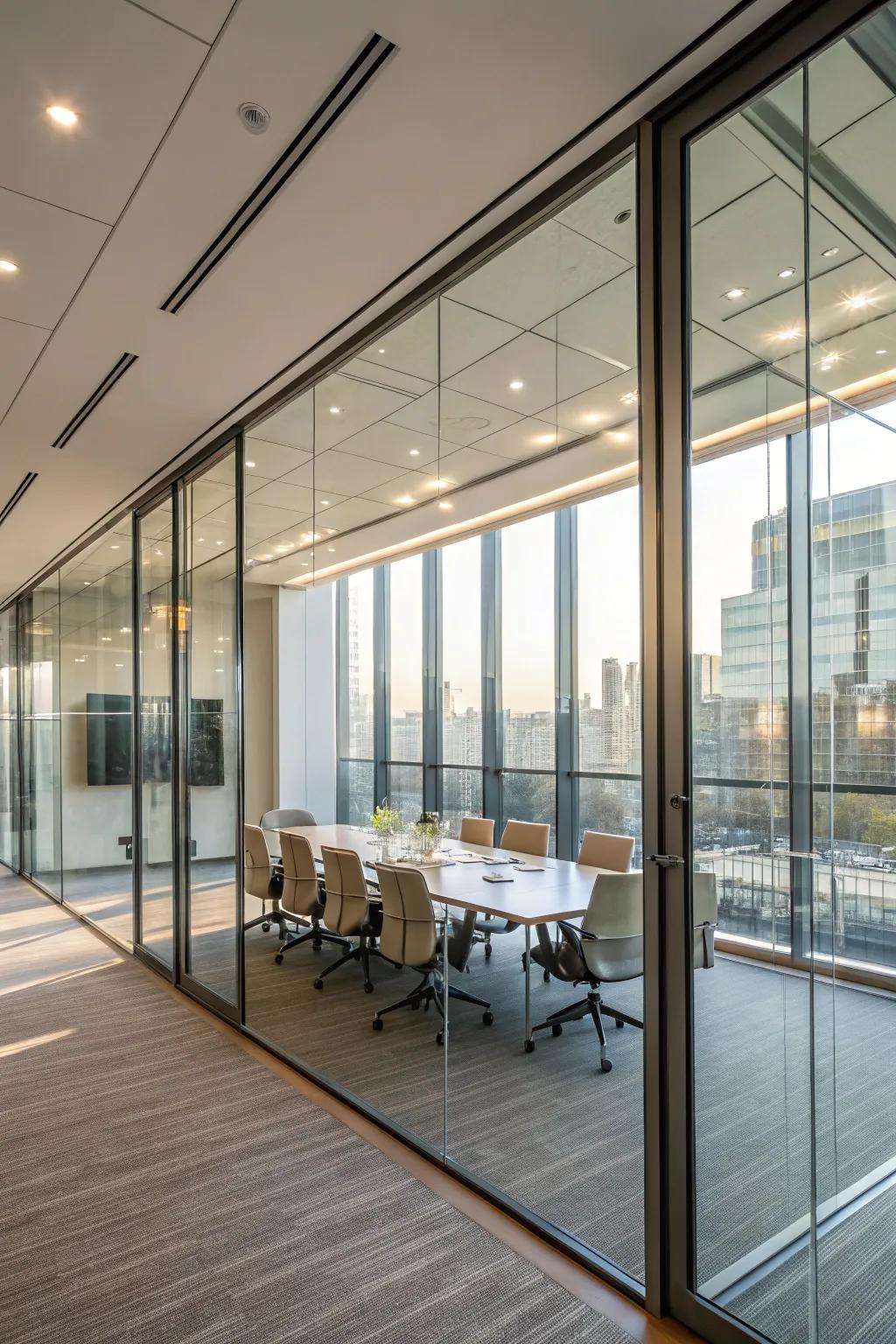 Glasswork offers an open, unified ambiance.