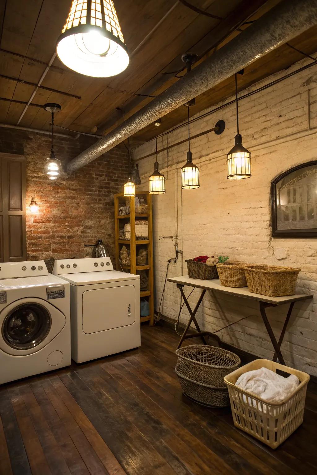 Drop illumination creates a welcoming, pleasant ambiance.