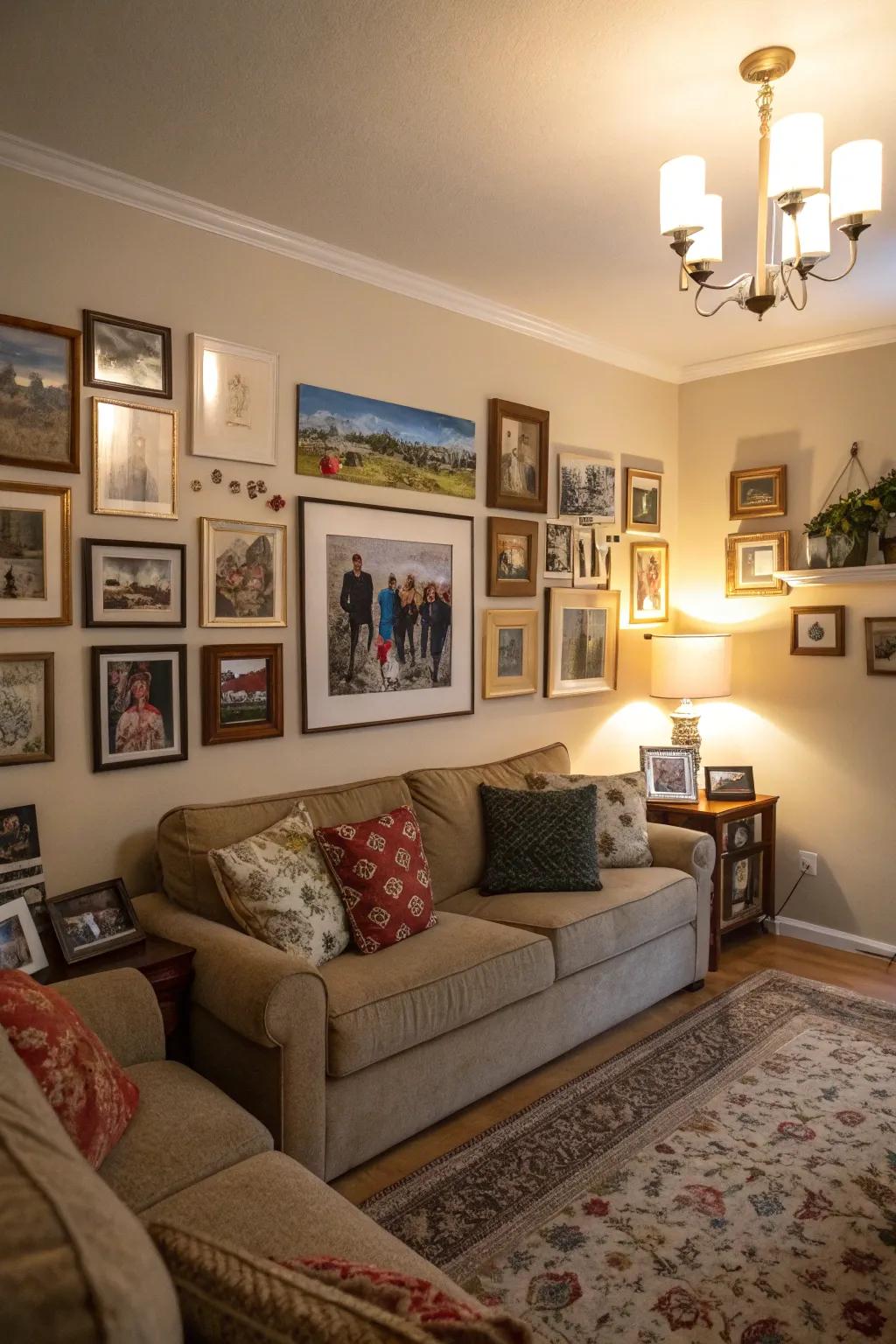 Individual details such as artwork and photos make a space uniquely yours.