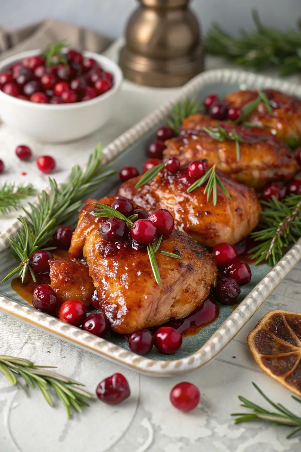 Crimson coated bird, giving that holiday feel to your December meals.