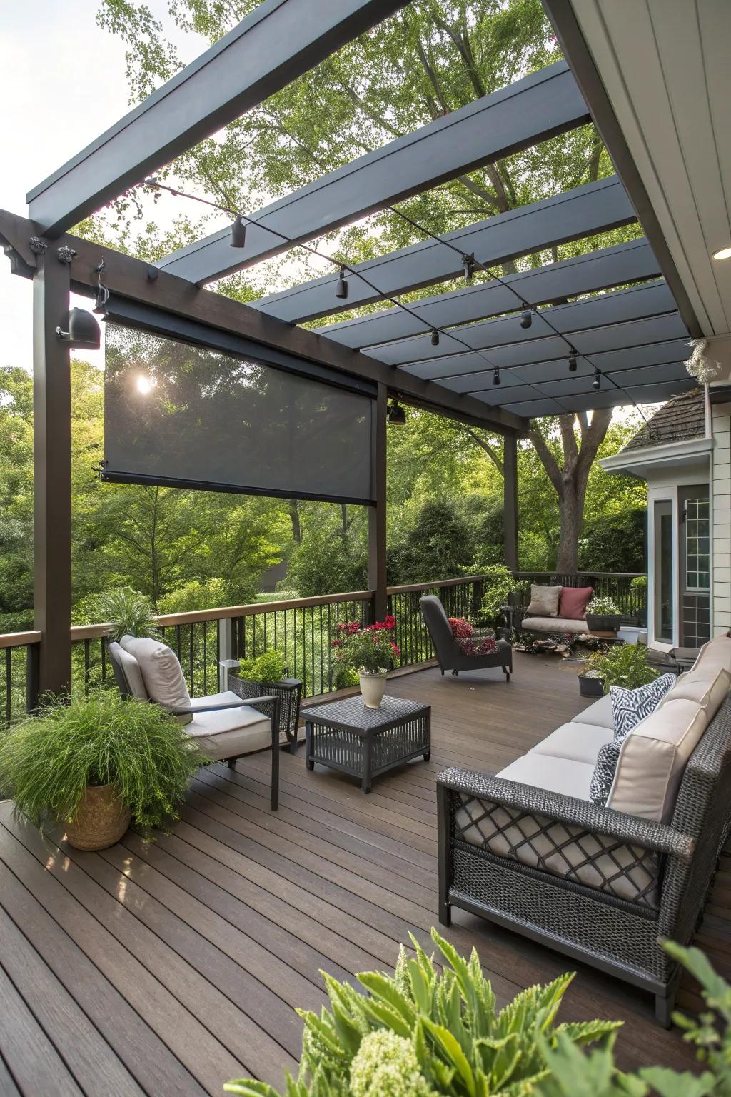 Pergolas offer versatility and style for your deck.