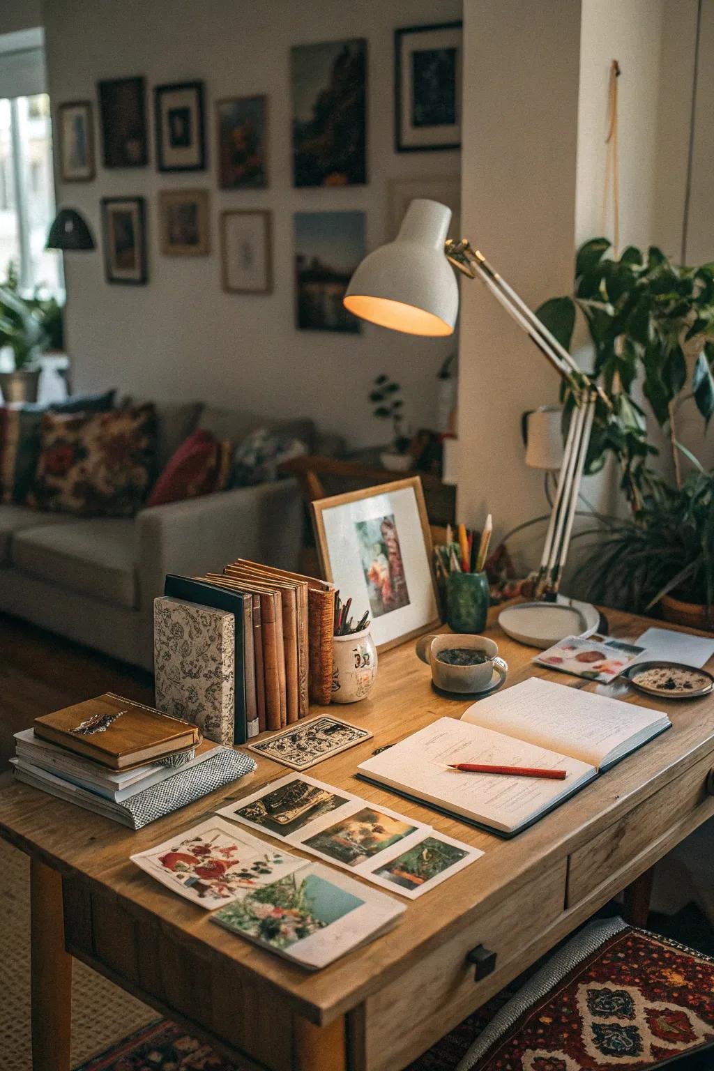 Personal touches add individuality and warmth.