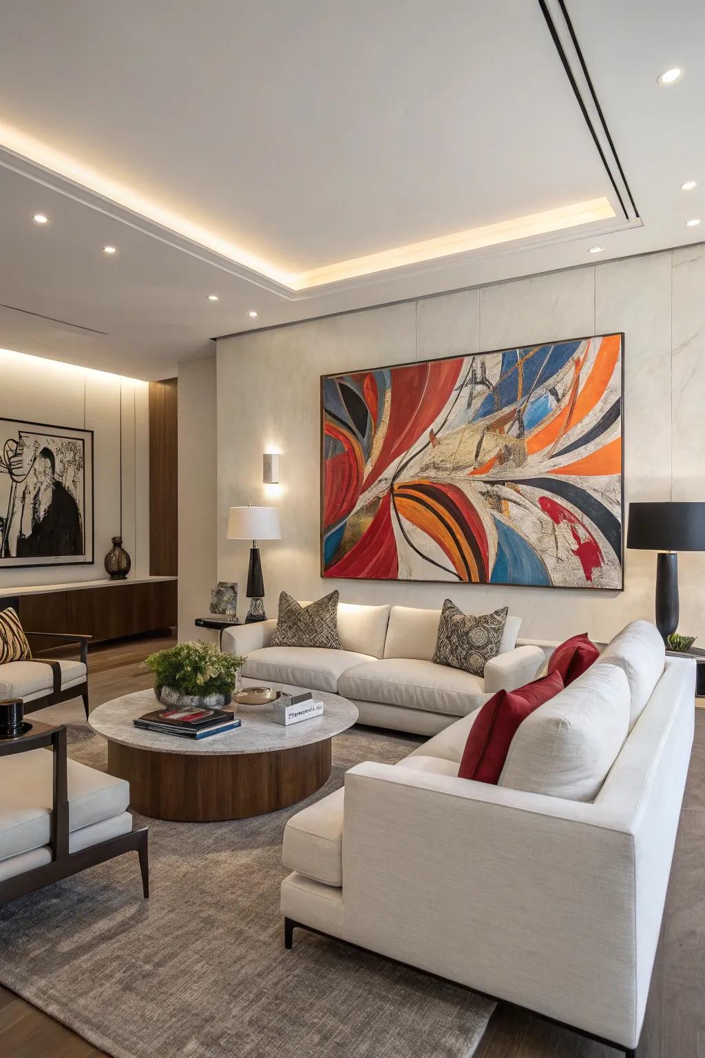 A defining centerpiece that transforms and refines the mood of the space.