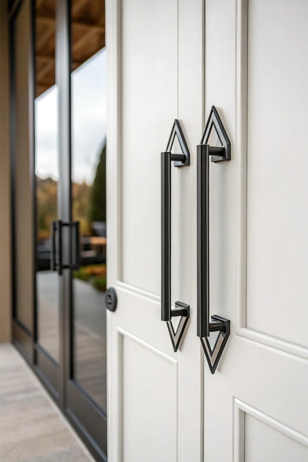 Geometric forms for a daring, contemporary visual.