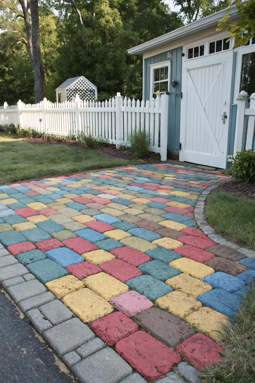 Shades can morph your driveway into a vibrant and welcoming area.