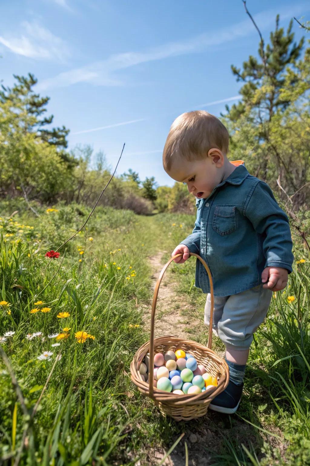 An Easter-inspired nature adventure for toddlers.
