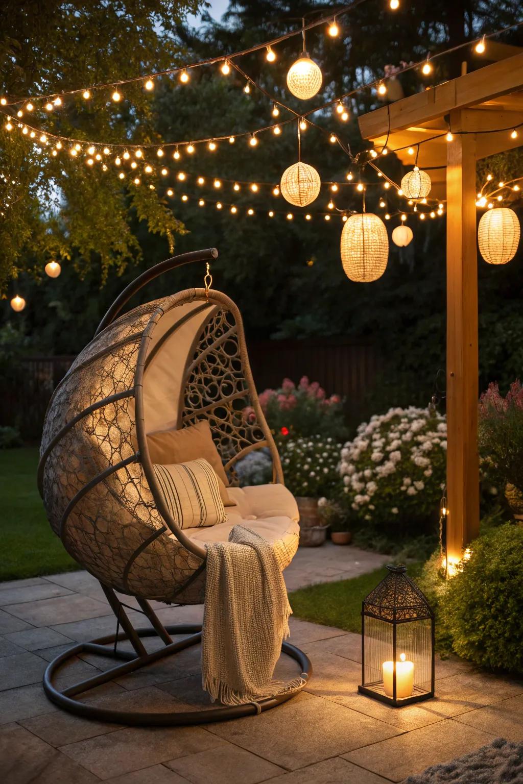 Brighten your evenings through inviting illumination.