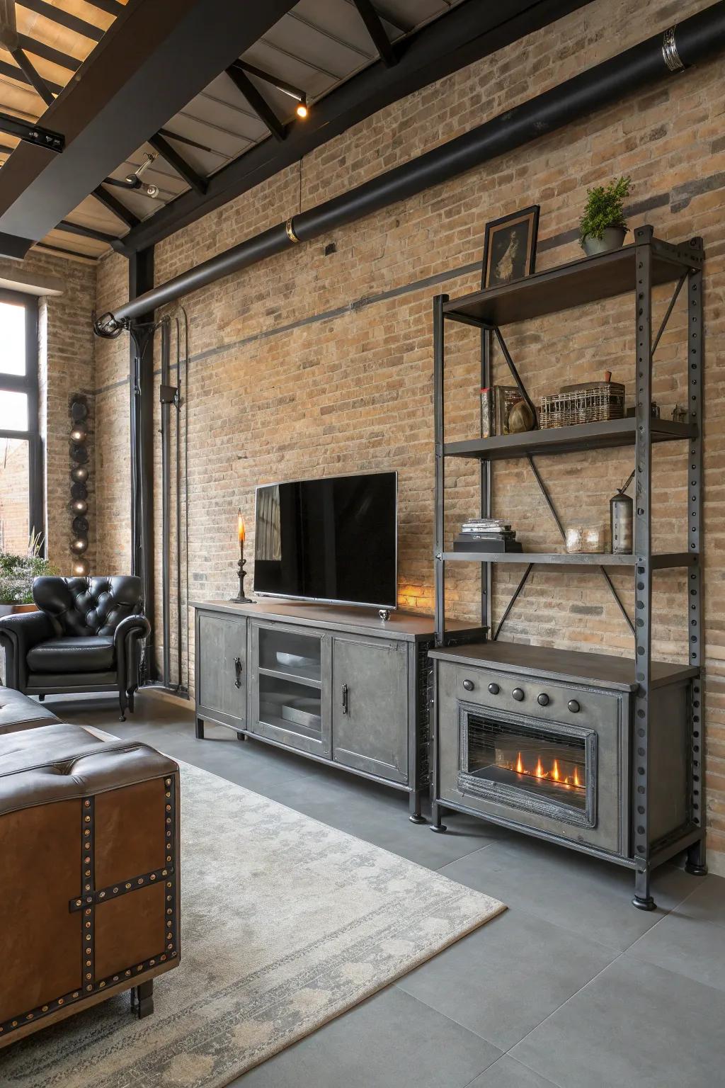 Metropolitan chic: The industrial fascination of metal.