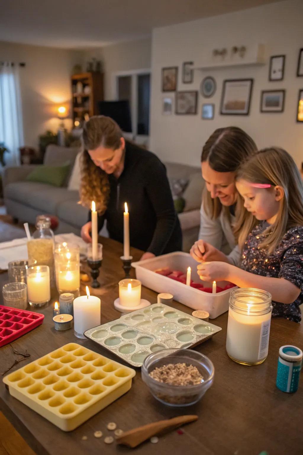 Craft bespoke scented candles for a welcoming holiday home.