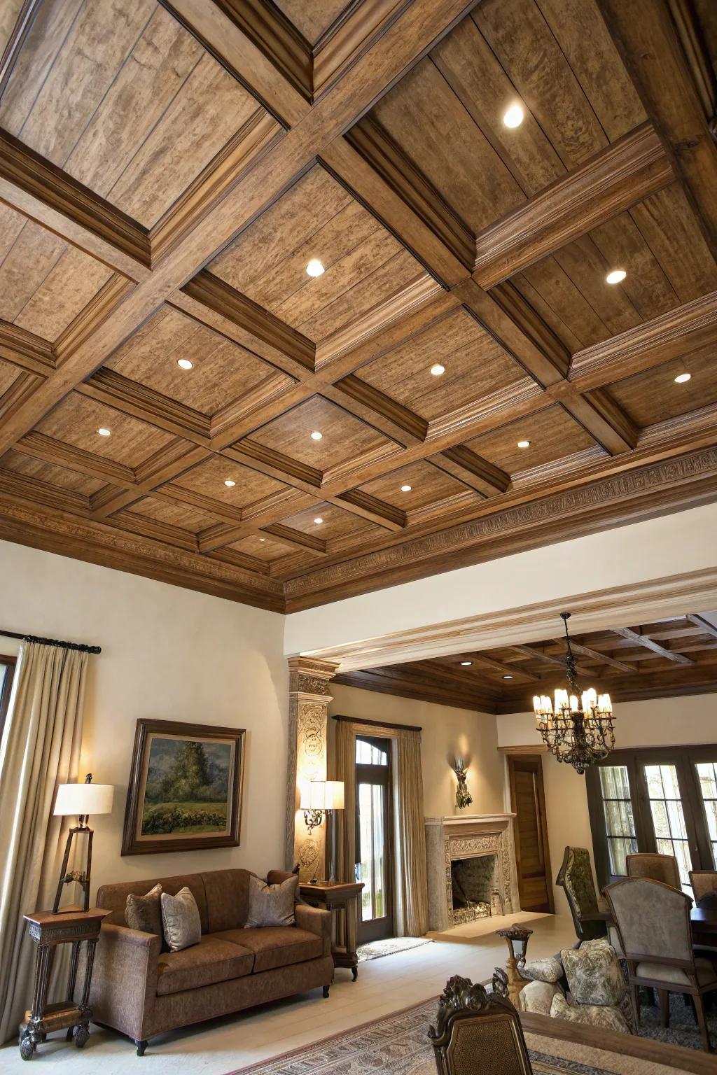 Ceiling details add architectural interest to your space.