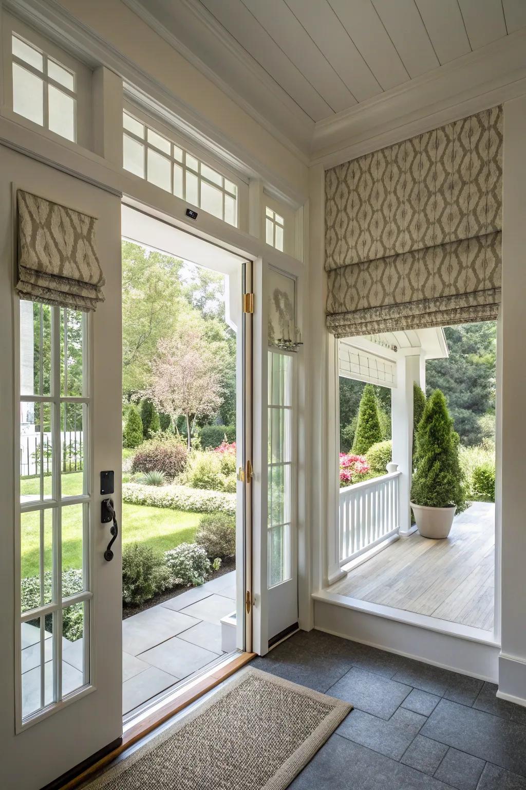 Roman shades combine classic charm and utility.
