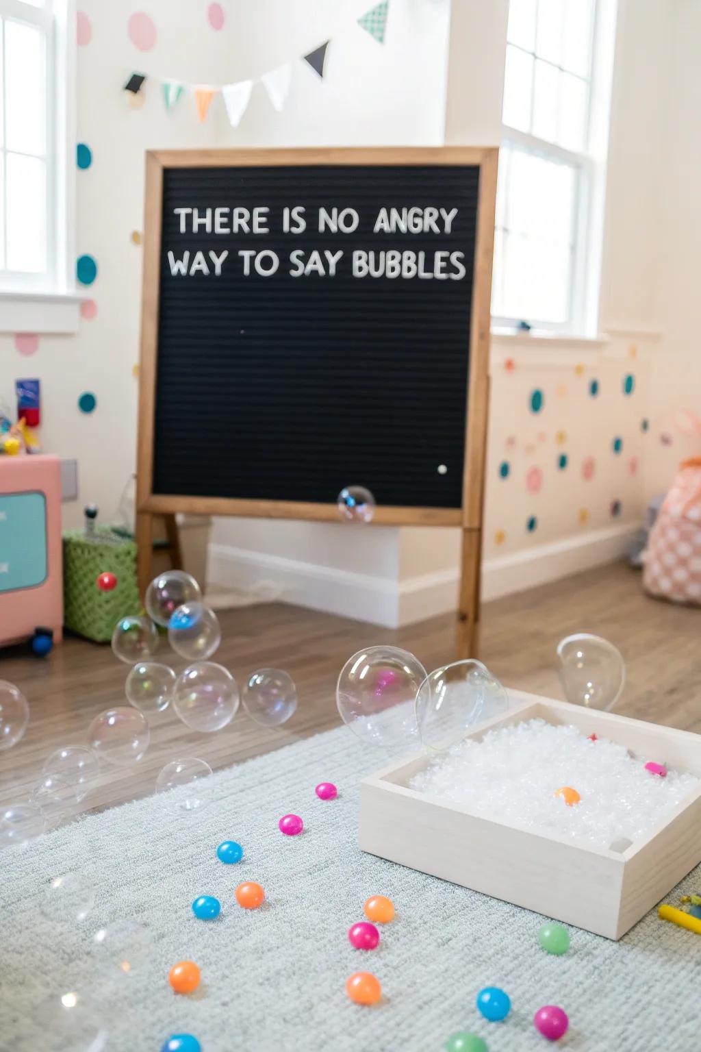Infuse joy into your home with this light-hearted quote.