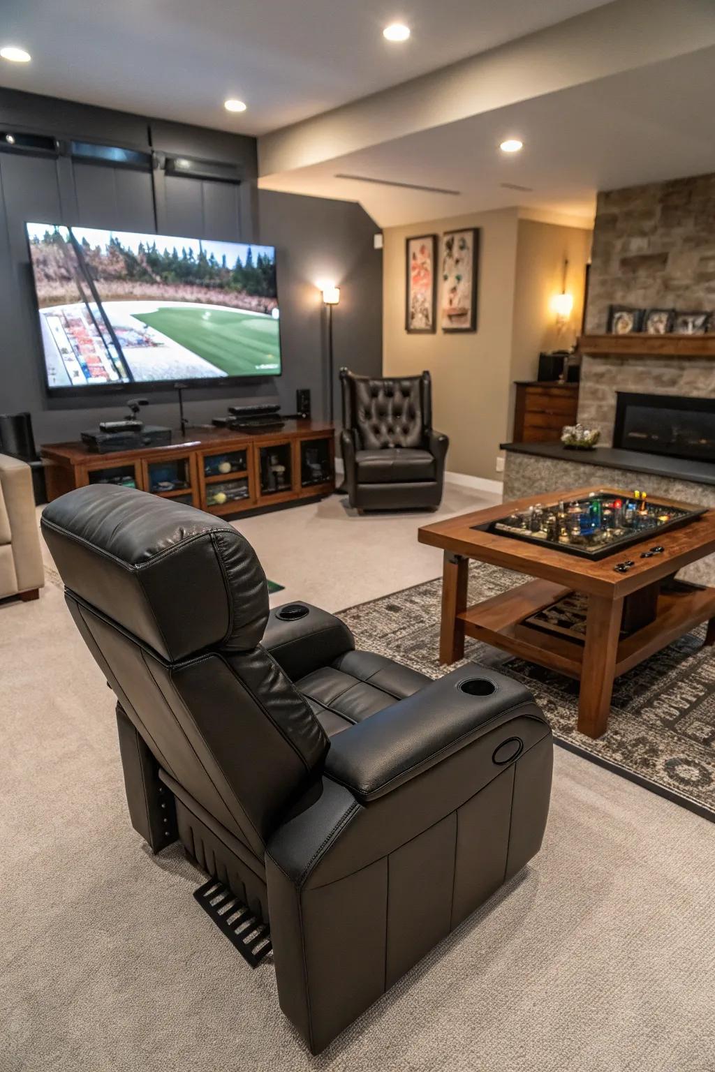 Versatile reclining seats presenting adaptable ease suitable for any occasion.