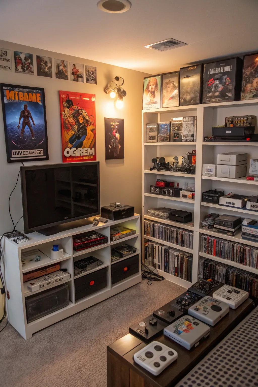 Personal touches make this pc gaming room genuinely unique.
