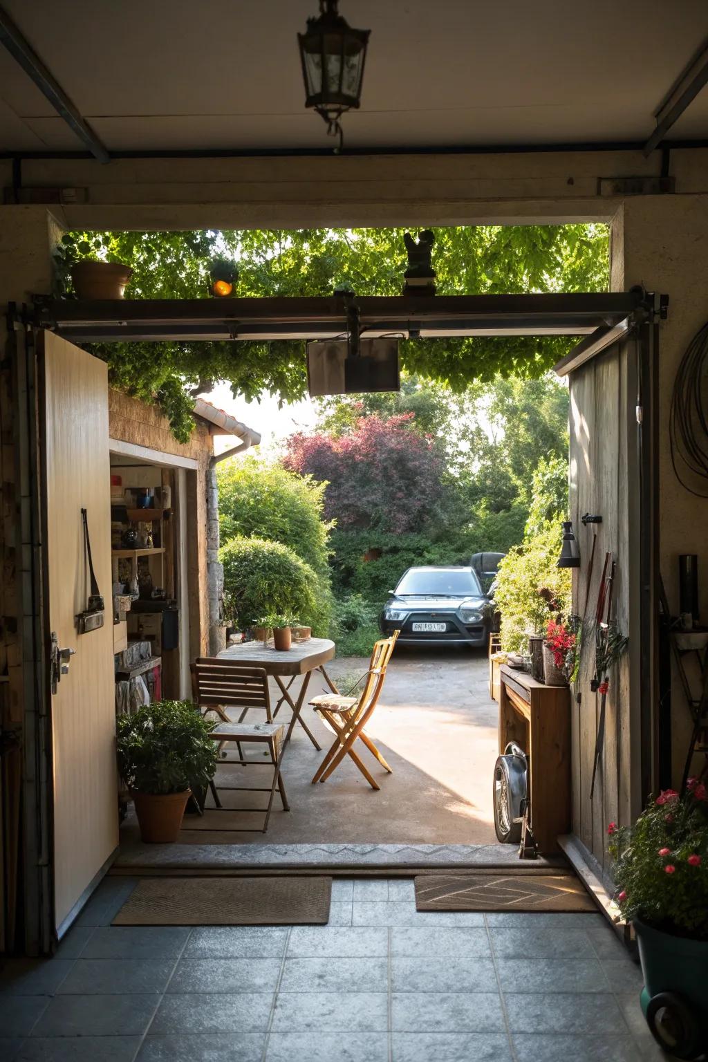 Expansive openings create a fluid indoor-outdoor living experience.