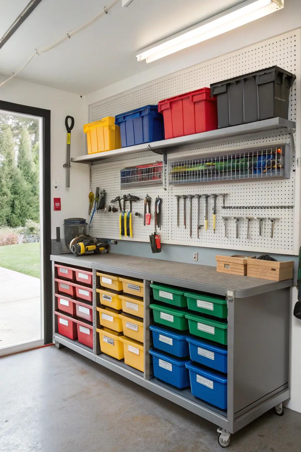 Add a touch of personality using color-coded tools.