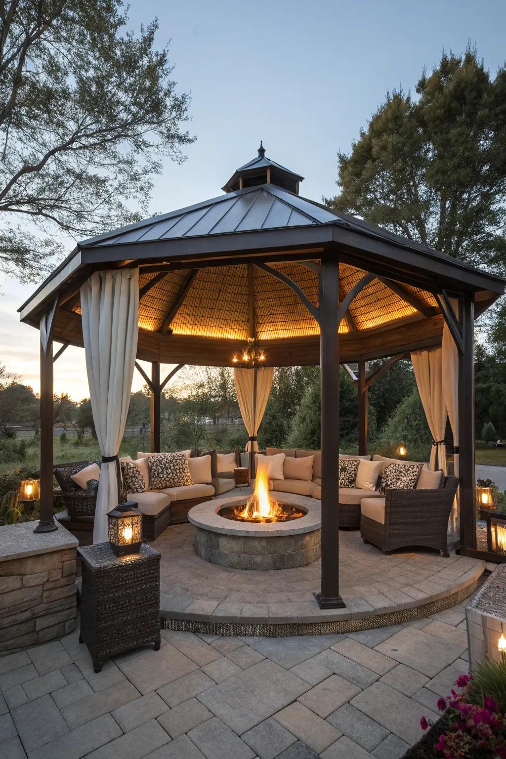 Elevate your gatherings with luxurious seating arrangements.