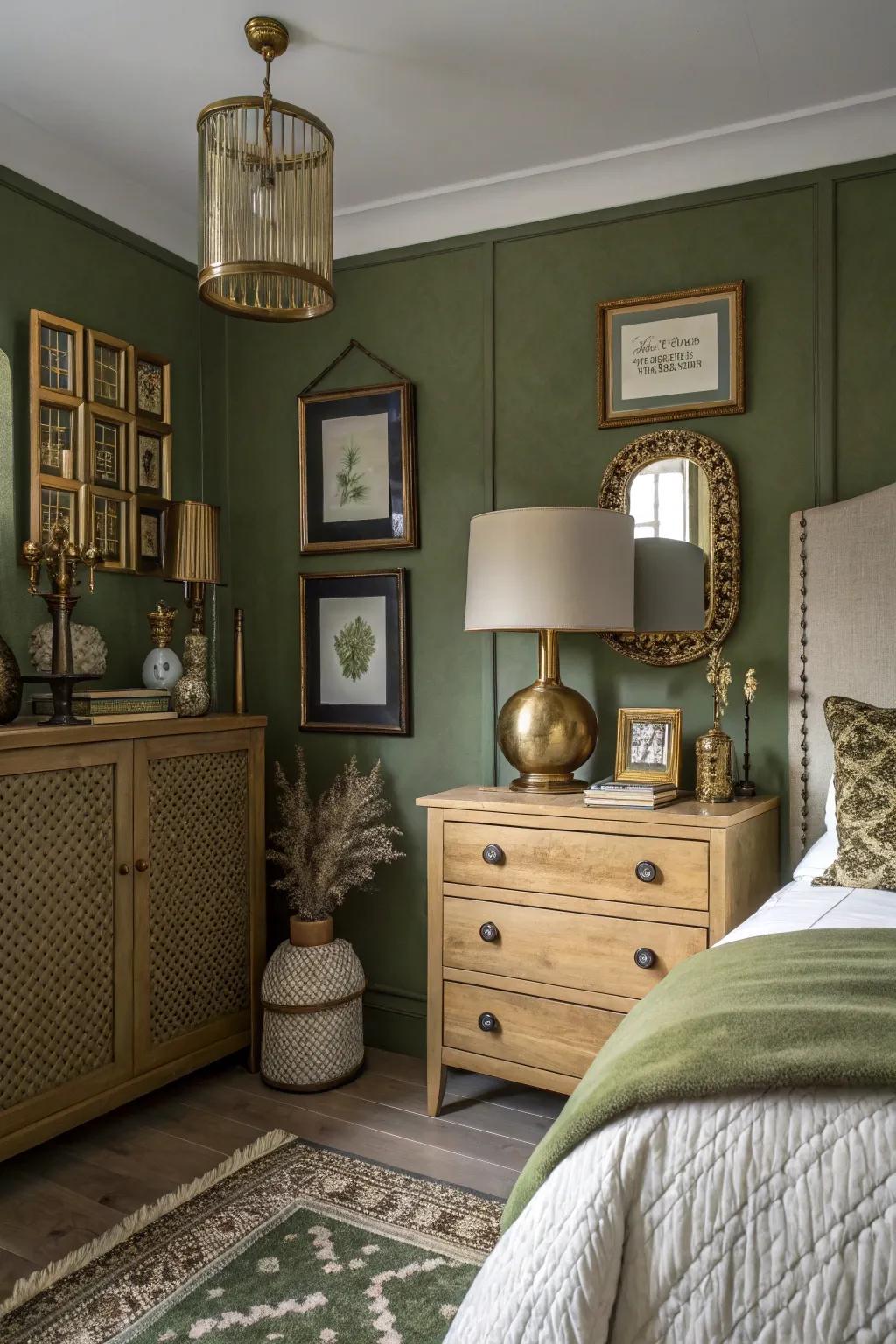 Chartreuse adds a vintage charm with its rich, cozy shades.