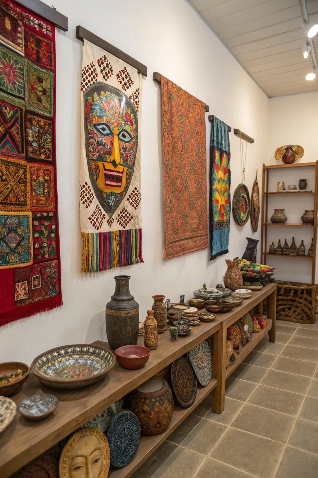 Cultural influences introduce a worldly aesthetic.