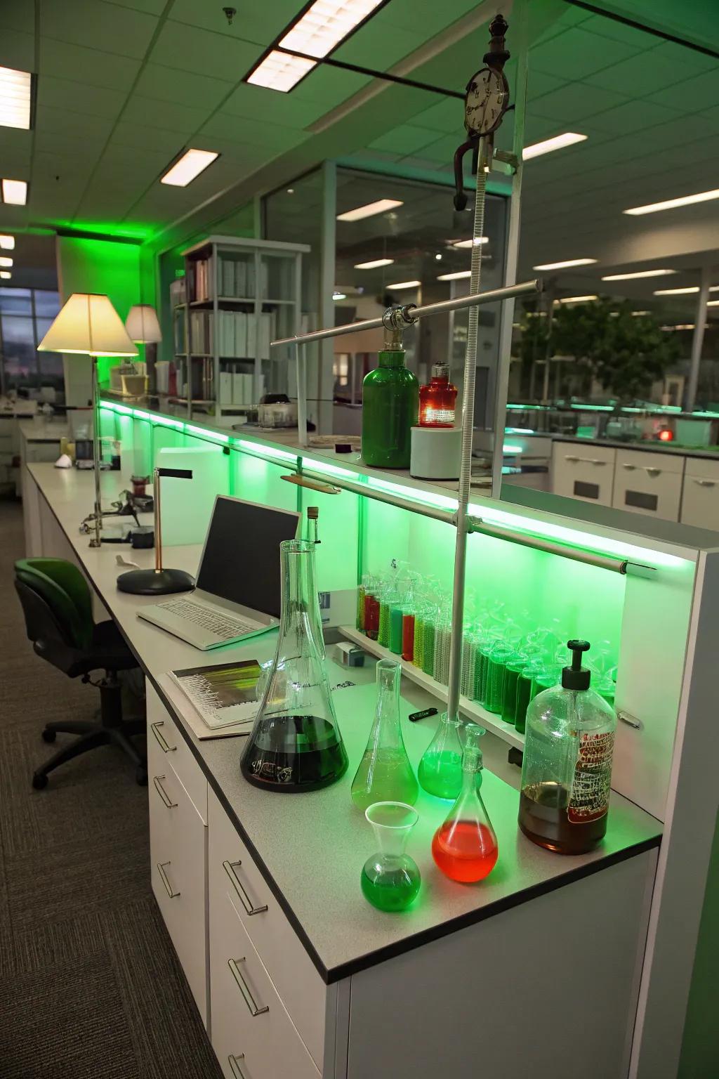 Undertake probes in a deranged scientist's domain with creative chemistry exhibitions.