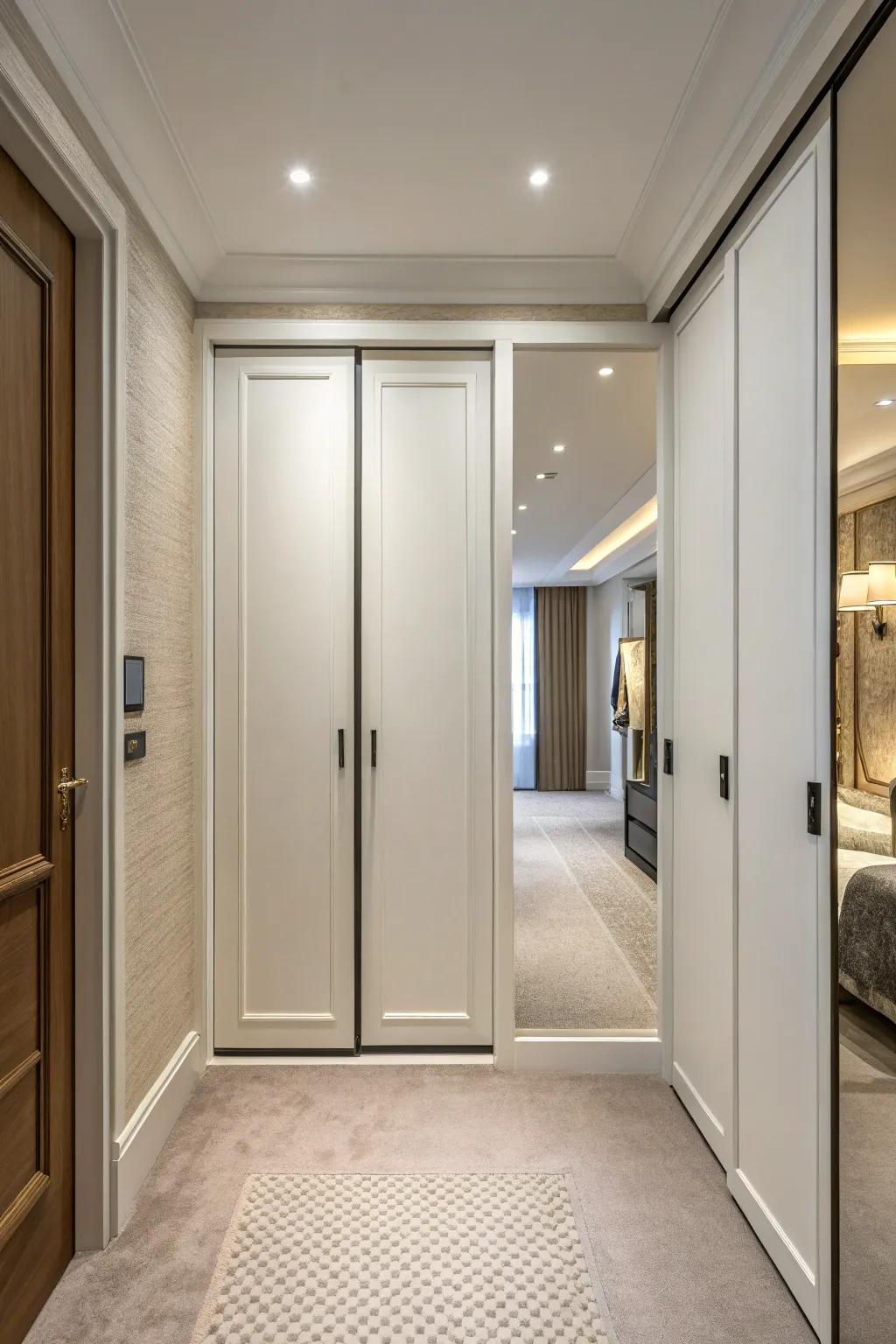 Embrace simplicity with minimalist cupboard front designs.