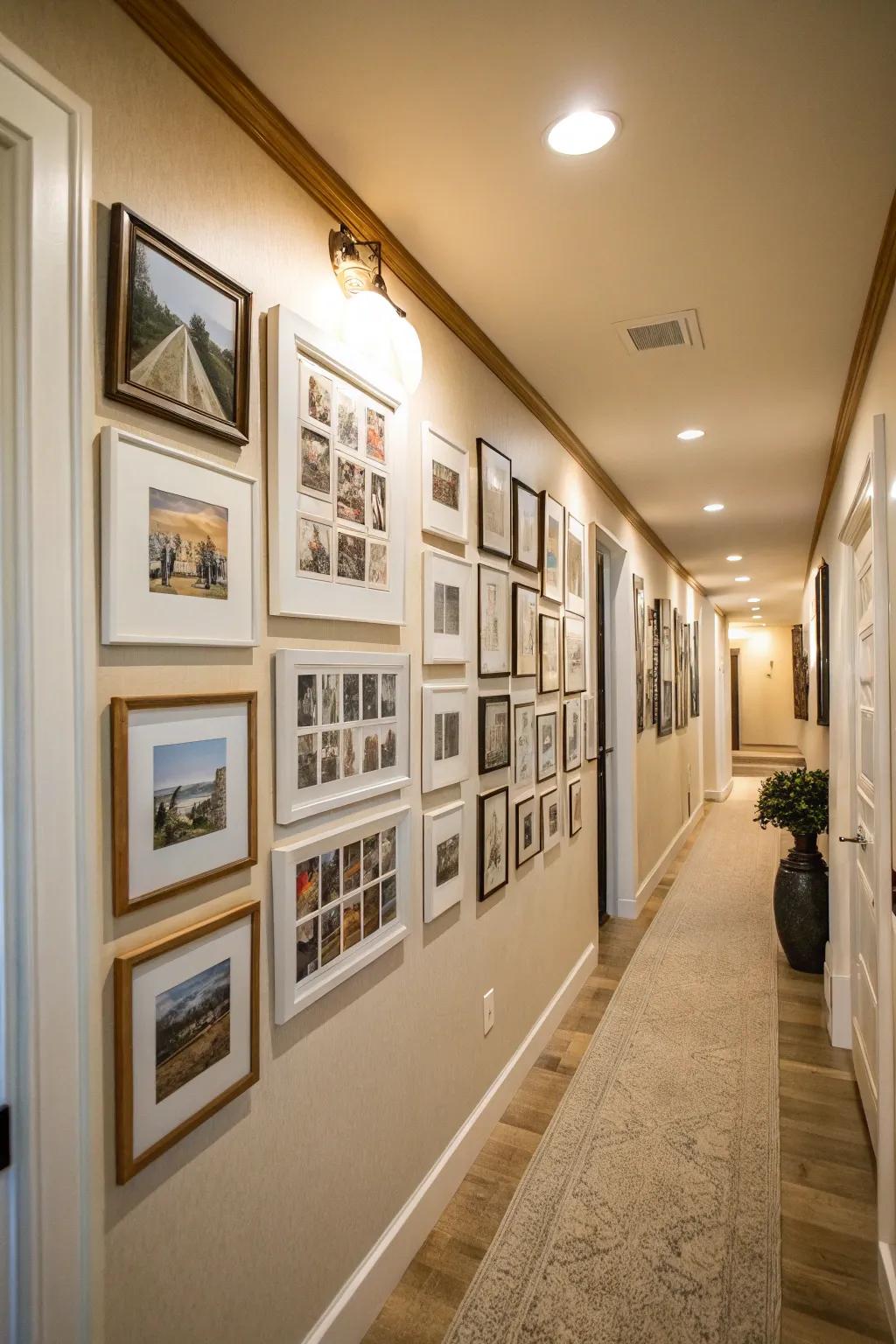 Subtle frames keep the spotlight on your photos.