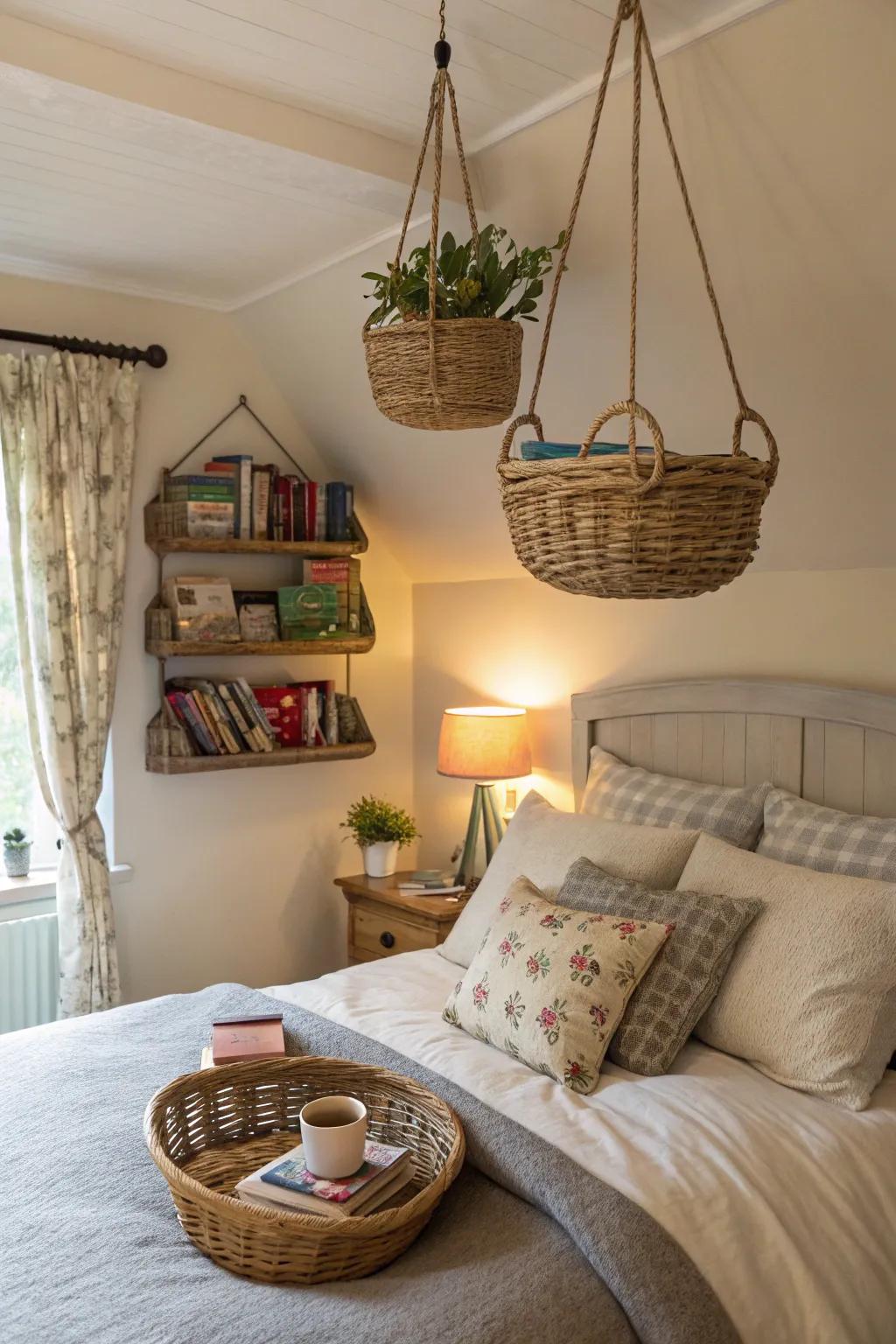 Introduce versatile storage solutions to your bedroom.