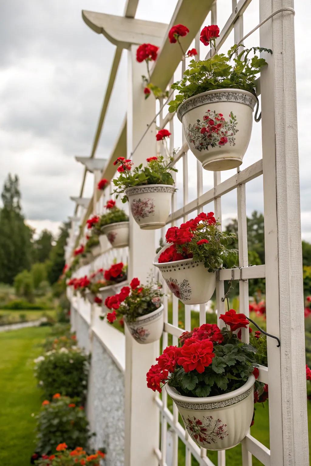 Drinkware introduces a whimsical touch to blooms.