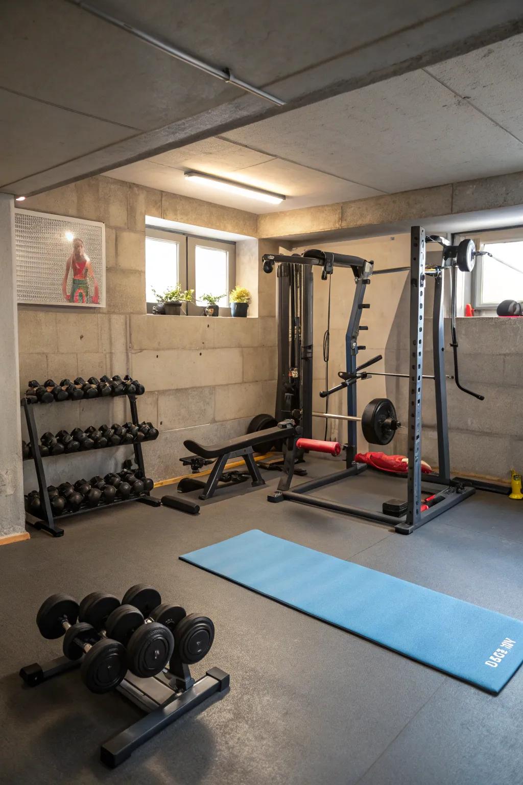 Create your own fitness zone with all the essentials for a home workout.