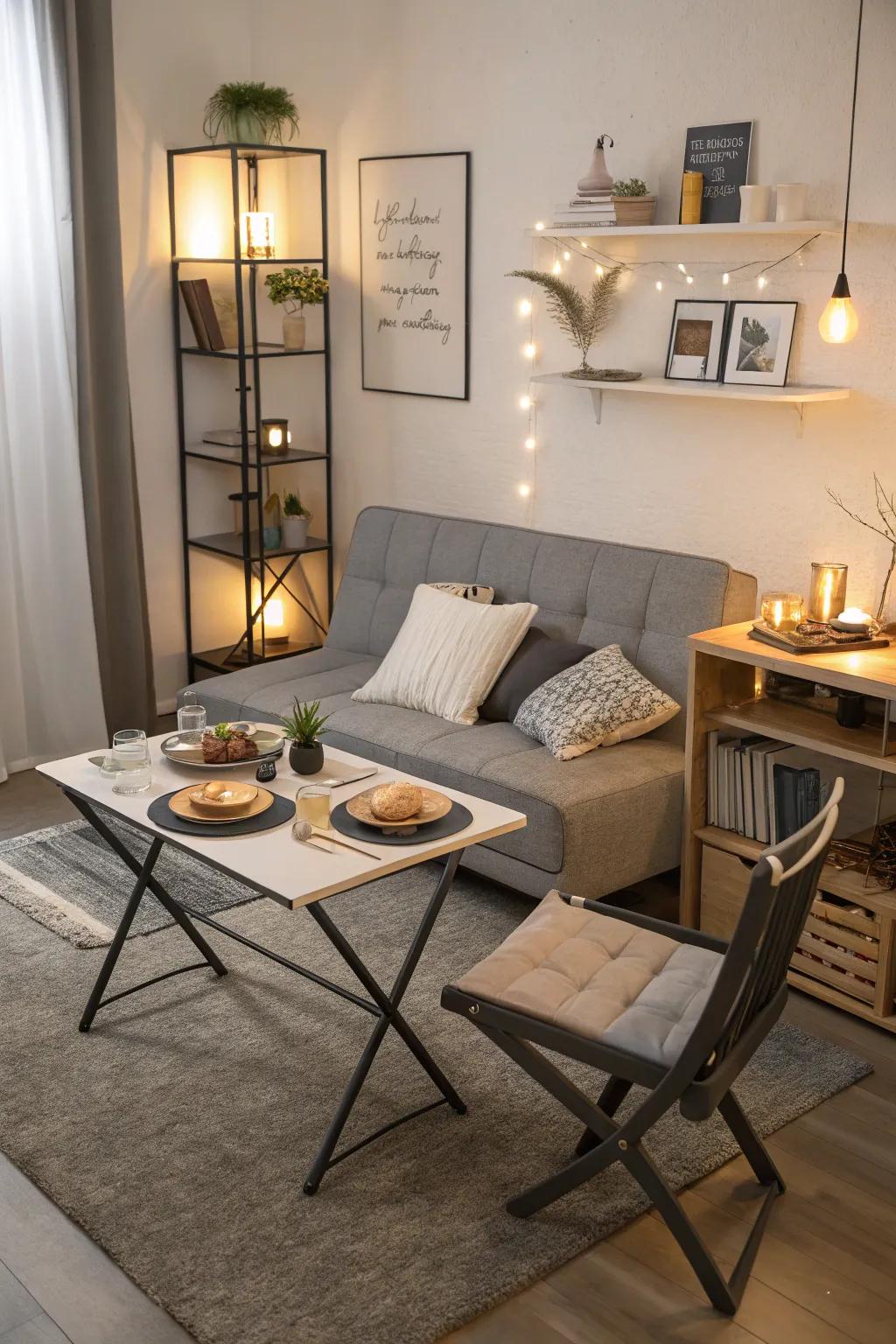 Adaptable furniture molds to your lifestyle, making the most of your living space.