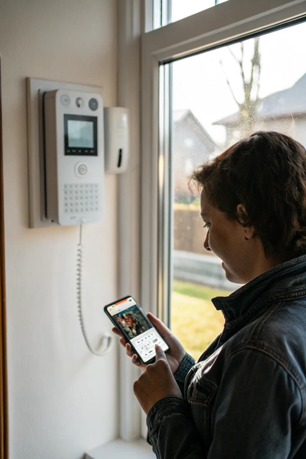 Mobile connectivity ensures your home intercom is always within reach.