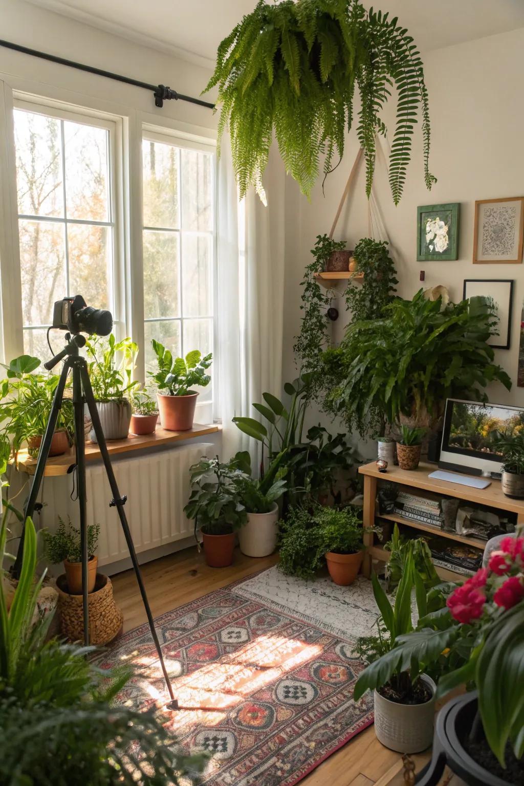 Enhance your space with the natural charm of greenery.