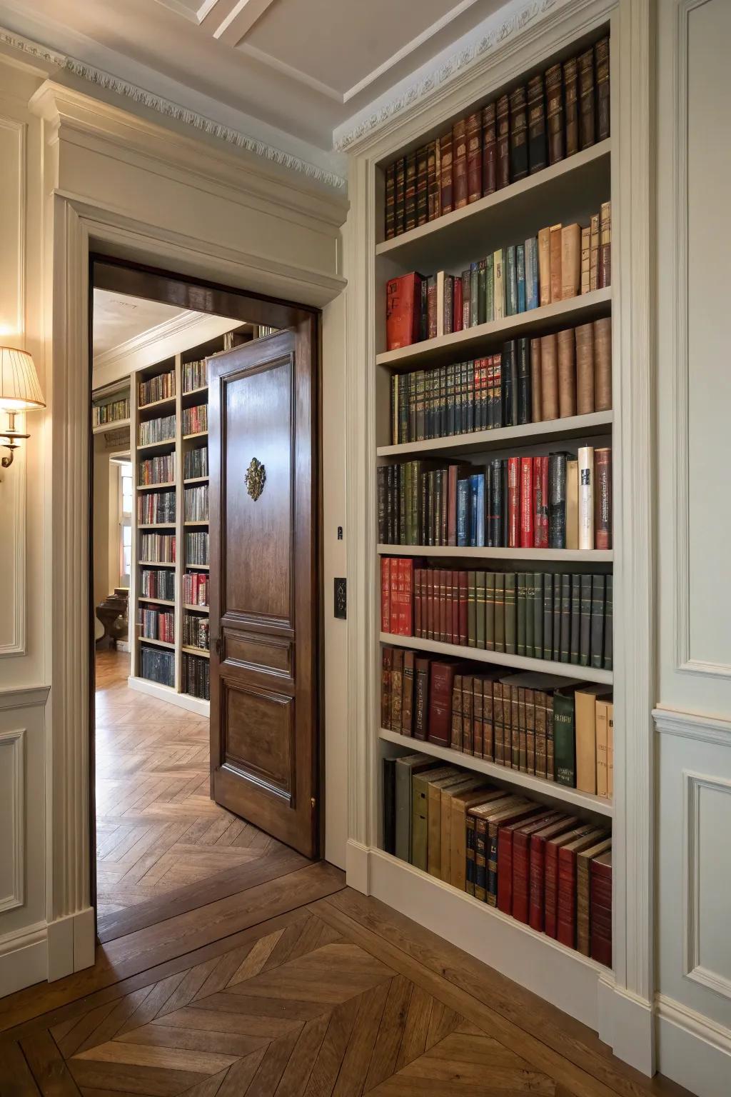 A concealed entry leading to a secret library&mdash;ideal for those who adore mystery.