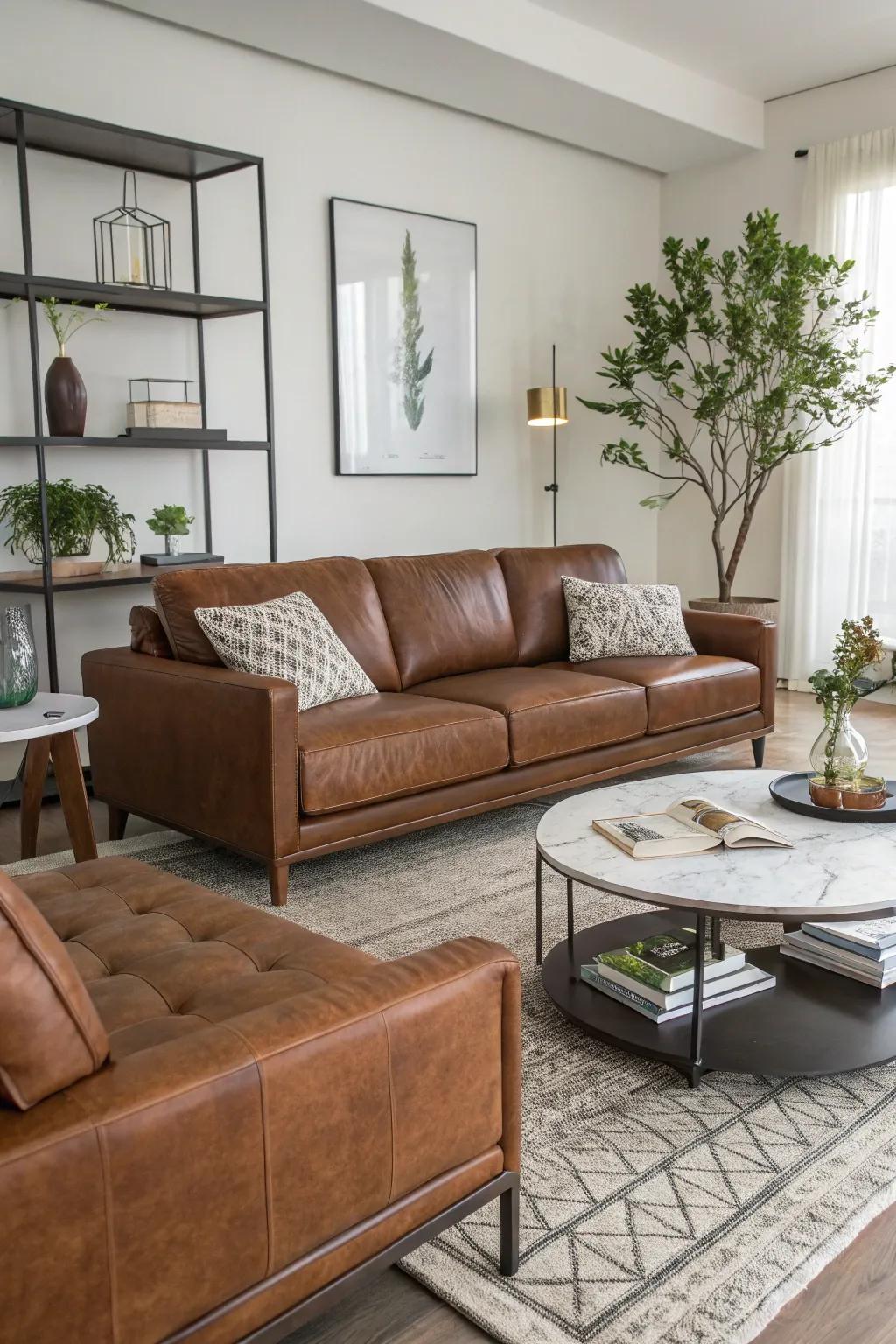 Contemporary designs impart sophistication to the lounge setting, creating an elegant atmosphere.