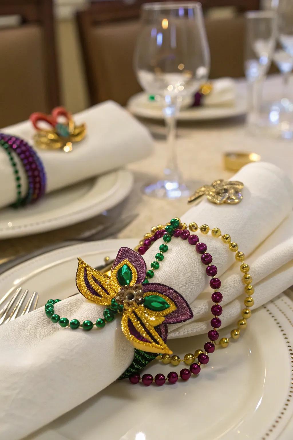 Custom serviette bands can impart a personalized and celebratory element to your table configurations.